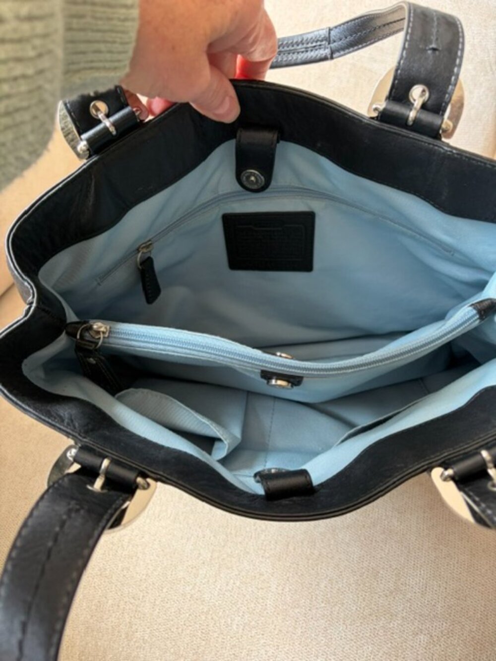 Coach Leather Handbag - Picture 4 of 8